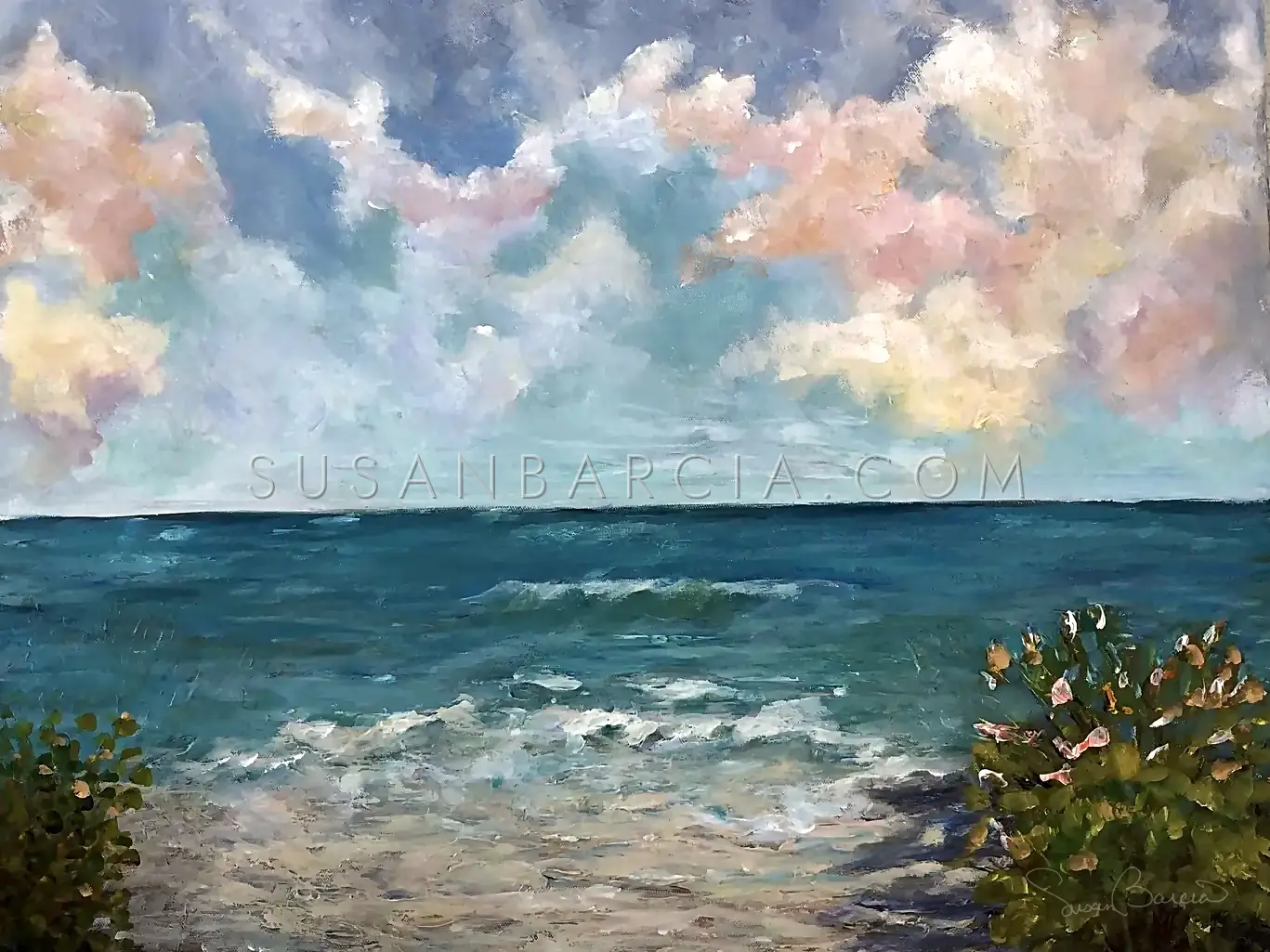 Cotton Candy Sky — original painting by Susan Barcia
