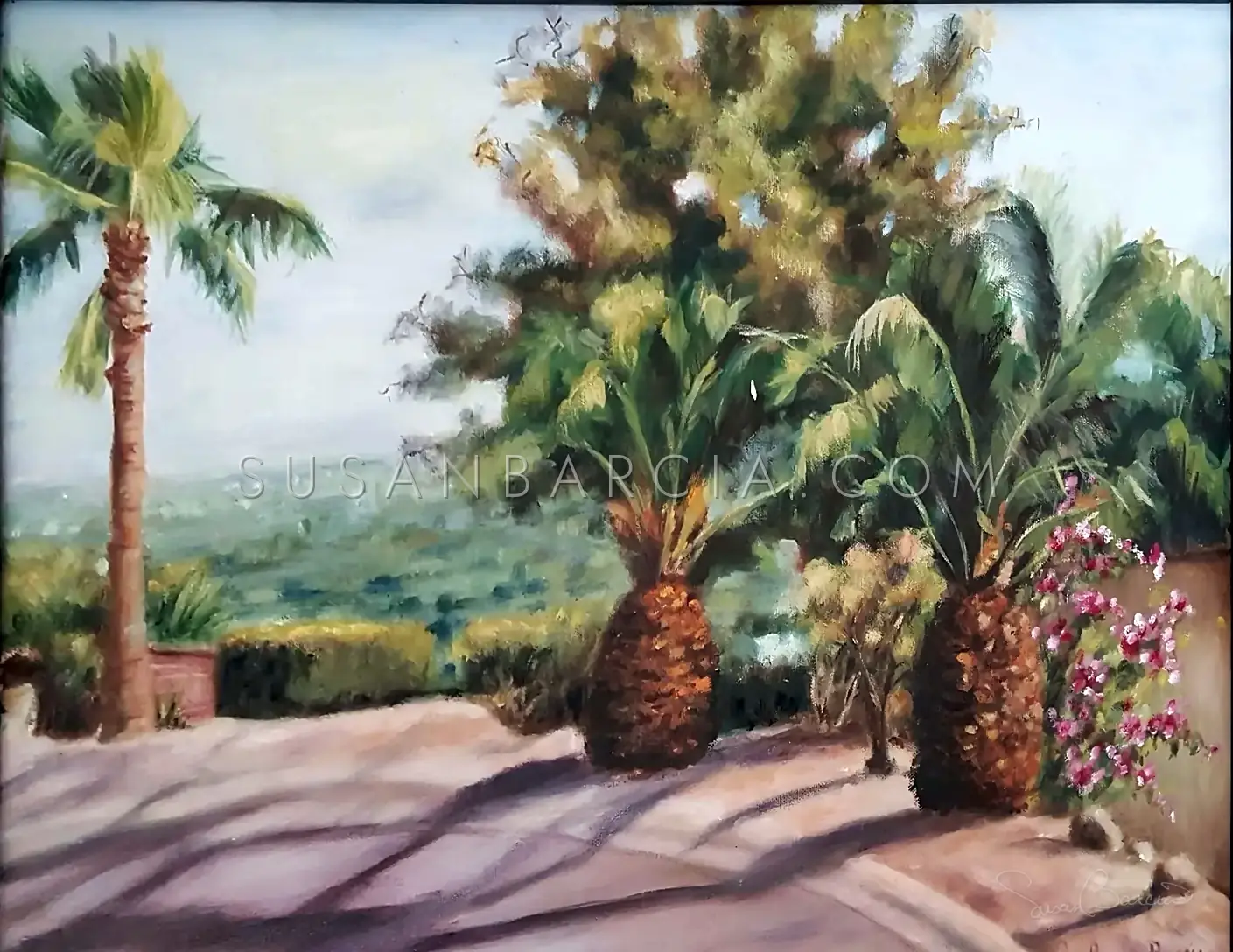 Garden Walk — original painting by Susan Barcia