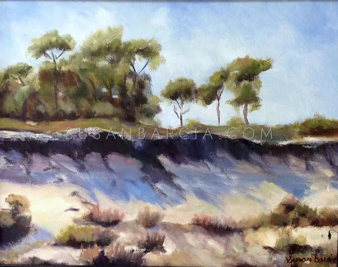 Dune Pines — original painting by Susan Barcia