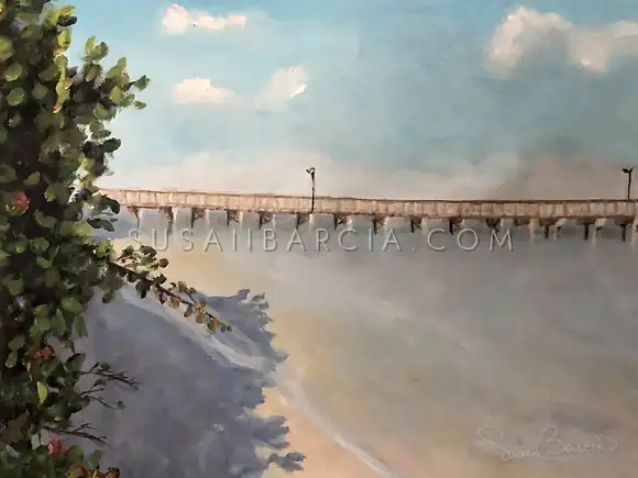 Morning at the Pier — original painting by Susan Barcia