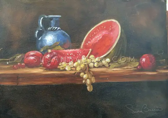 Summer Table — original painting by Susan Barcia