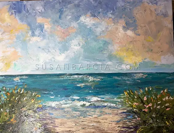 Path to the Sea — original painting by Susan Barcia