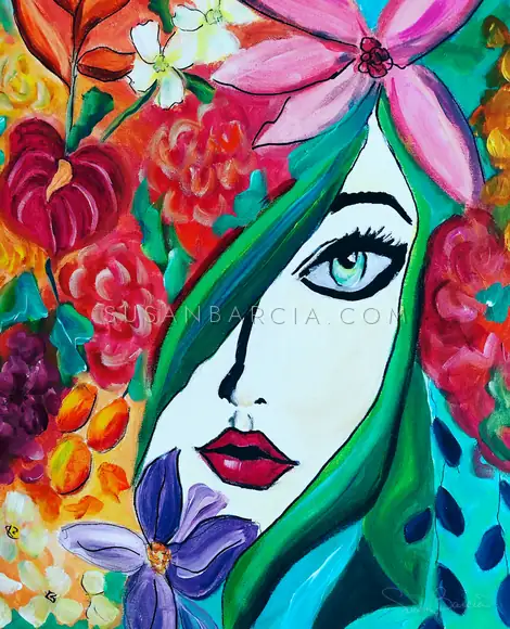 Garden Muse — original painting by Susan Barcia