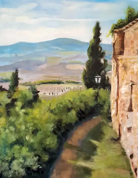 Tuscan Afternoon — original painting by Susan Barcia