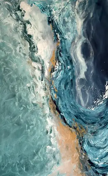Tide Lines — original painting by Susan Barcia