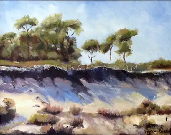 Dune Pines — original painting by Susan Barcia