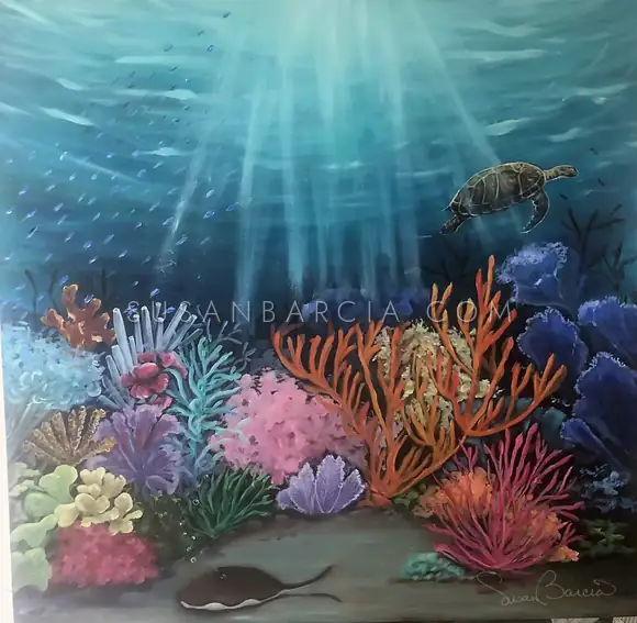 Sea Garden — original painting by Susan Barcia