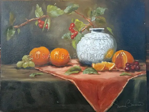 Clementines — original painting by Susan Barcia